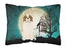 Bb2225pw1216  Carolines Treasures Halloween Scary Saint Bernard Canvas Fabric 638508466259