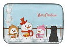 Bb2412ddm Carolines Treasures Merry Christmas Carolers Briard Dish Drying Mat Caroline