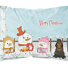 Bb2424pw1216 Carolines Treasures Merry Christmas Carolers Cocker Spaniel Black