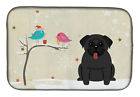 Bb2476ddm Carolines Treasures Christmas Presents Between Friends Pug Dish Drying Mat