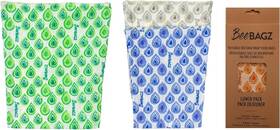 Beebagz 628504339053 - Assorted 3 Pack Beeswax Wrap Storage Bag Plastic And Silicone F