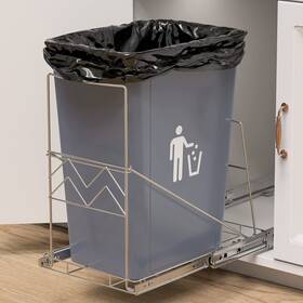 Beinline 611558524728 Liononly Pull Out Trash Can Under Cabinet Sink Slide-out Kit A