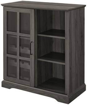Weif28118sg Bellevue Weif28118 Traditional 32 Inch W Sliding Glass Door Bar And - Grey