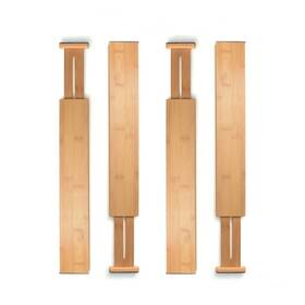 Belmint 365779700040 Bamboo Kitchen Drawer Organizer Bambusi Expandable Brown Set Of 4 Belmint 365779700040 Bamboo Kitchen Drawer Organizer Bambusi Expandable Brown Set Of 4
