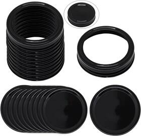 052255 Benliudh Canning Lids And Rings 2 3/4 Inches Reusable Inch - 10 Set Black