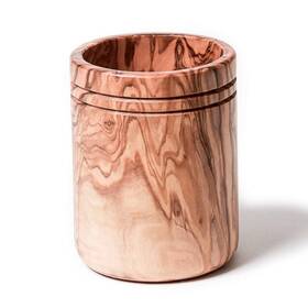 7488571 Berard Olive Wood Handcrafted Utensil Canister