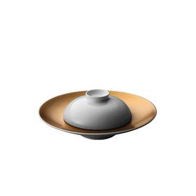 Berghoff 413821298993 Gem 2pc Deep Presentation Plate And Bowl White