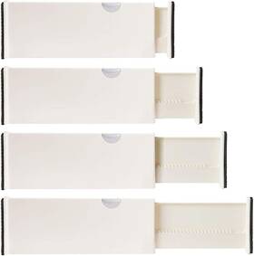 Berry Ave 860006544935 4 Adjustable Drawer Dividers Organize Silverware And Utensils In Home Kitche