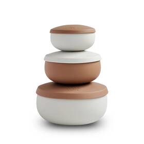 Lt0003 Beso Vida Silicone Bowl Set Of 3 With Lids Multi-size Leak-proof Bpa-free Food S