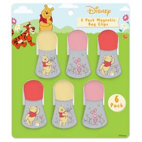 Bes43174 Best Brands Disney Magnetic Chip Clips Set Of 6 Bag For Food Storage - Mickey