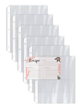 Better Kitchen Products 090696810120 Recipe Card Page Protectors 50 Count 4 X 6 Inch Pockets 2 Per