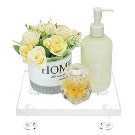 Dsr01 Bigfety Acrylic Pedestal Tray Stand Riser For Bathroom Kitchen Countertop Clear Disp Dsr01 Bigfety Acrylic Pedestal Tray Stand Riser For Bathroom Kitchen Countertop Clear Disp