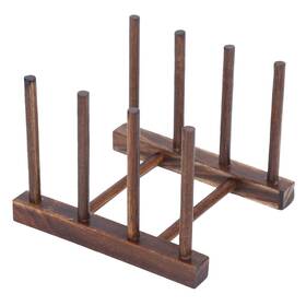 Biitfuu51e3q0hfbp2005-11 Biitfuu Wooden Dish Plates Holder Wood Rack 4/6 Column For Plate Bowl Cup H