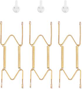 Ym-314b3-go Bilillo 3 Pack Plate Hangers For The Wall 6&apos &apos -8&apos Gold