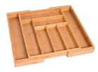 Birdrockhome Cutlery Trays Birdrock Home Bamboo Expandable Utility Drawer Organizer Hot New 713651437797