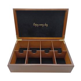 Bjoyful&loved Bjl 711394740118 Tea Bag Organizer Wooden Box With 8 Compartments Large Capacity Hol