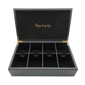 Bjoyful&loved Bjl 711394740125 Tea Bag Organizer Wooden Box With 8 Compartments Larg