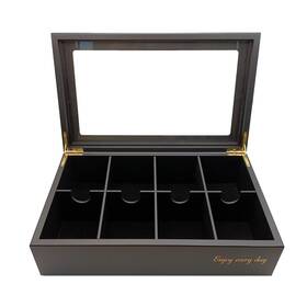 Bjoyful&loved Bjl 711394740132 Tea Bag Organizer Wooden Box With 8 Compartments Large Capacity Hol