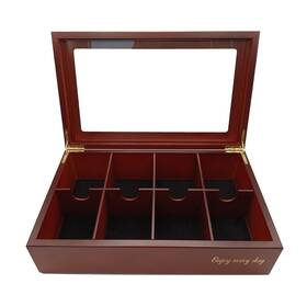 Bjoyful&loved Bjl 711394740156 Tea Bag Organizer Wooden Box With 8 Compartments Large Capacity Hol Bjoyful&loved Bjl 711394740156 Tea Bag Organizer Wooden Box With 8 Compartments Large Capacity Hol
