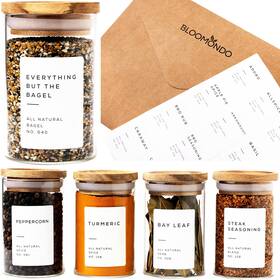 2.1x1.6in Bloomondo Bl160-spj 160 Waterproof Spice Jar Labels Preprinted Label For Empty Sp