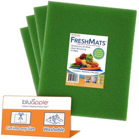 Bluapple 856610008086 Freshmats - Refrigerator Bin Liners Fridge Drawer Mats Keeps Produce Fresh