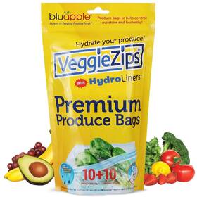 Wm-064 Bluapple Veggiezips Premium Produce Storage System - 20 Piece Set 10 Food Sa