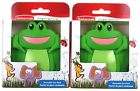 Blue Frog Children Rubbermaid 2 Reusable Ice Pack Picnic Lunch Box Pak Refreezable Cool Fun Shape Kid 071691423096