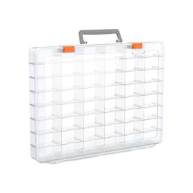 Bl-grid-cl-1p Bluedale 48 Grids Large Plastic Organizer Box With Adjustable Dividers Beads