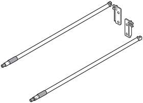 Zre.471s.id Blum Metabox 20 Inch L Boxside Inserta Gallery Set - White