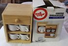 Bn-97 The Cellar Fpd Coffee Organizer Set Natural Wood 90s