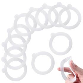 Boao-canning-c9911 Boao 12 Pieces Replacement Silicone Gasket Seals For Jars Leakproof Translucent