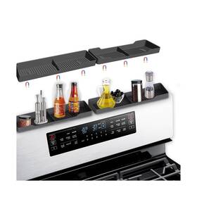 Zwj-30-2 Bobowalk 30 Inch Magnetic Silicone Stove Top Shelf Heat Resistant Spice Rac... Fast Ship