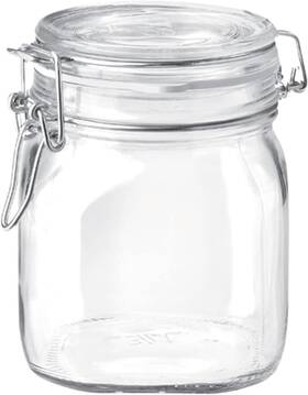Synchkg009319 Bormioli Rocco 009319 B0727pl21d Fido Glass Canning Jar .75 Clear