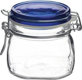 149510mrg121990 Bormioli Rocco Fido Square Jar With Blue Lid 17-1/2-ounce 17.50 Ounce Clear 149510mrg121990 Bormioli Rocco Fido Square Jar With Blue Lid 17-1/2-ounce 17.50 Ounce Clear