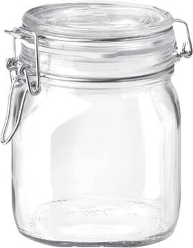 292074 Bormioli Rocco Square Fido Jar 0.75 Liter 1 Ea Count Clear 292074 Bormioli Rocco Square Fido Jar 0.75 Liter 1 Ea Count Clear