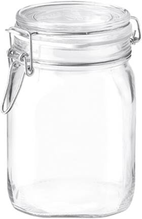 517731 Bormioli Rocco Fido Clear Jar 33-3/4-ounce 1.2 Quart
