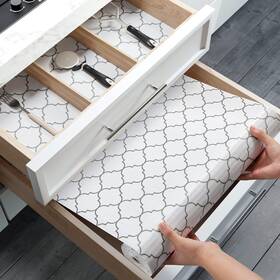 Bounmer 797999371227 12x120 Inch Drawer Shelf Liner Non-slip Waterproof Cabinet For Bathroom