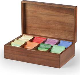 Cyh01 Brand Vosepo Acacia Wood Tea Bag Organizer 8 Compartments Box Storage Cyh01 Brand Vosepo Acacia Wood Tea Bag Organizer 8 Compartments Box Storage