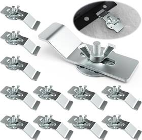 S88s12 Brand Woiron 12 Pack Undermount Sink Clip Clips Kit Mounting Silver