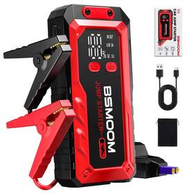 7000a Bsmoom 761814059317 Car Battery Jump Starter Portable Peak For 10.0l Gas Or Up To