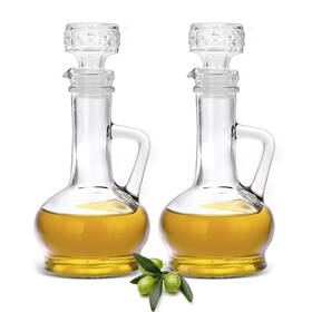 Gylus331814-25 Bstkey Set Of 2 Olive Oil Dispenser Bottle With Stopper Elegant Style Glass Cruet B
