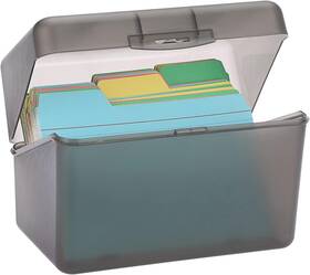 01221 Btsky 1 Pack 4 X 6 Inch Index Card Box-index 4x6 Inch-1 Grey