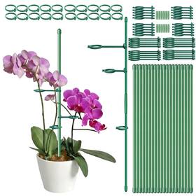 Bu-zwj-20 Buaszay 20 Set Plant Stakes 12 Inch Extendable Support With Adjustable R Bu-zwj-20 Buaszay 20 Set Plant Stakes 12 Inch Extendable Support With Adjustable R