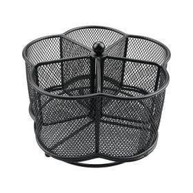 Such124 Business King 360 Rotating Silverware Utensil Caddy Holder - 5 Compartment Whirling Uten