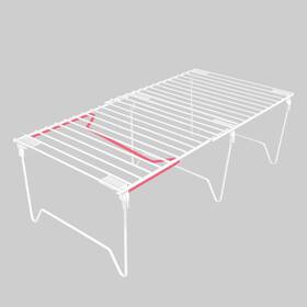Buwzujr 984323099887 1/2-piece Set Freezer Organizer Stackable Cabinet Shelves Foldable