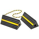 Bw3431 Wheel Immobilizers Chocks Industrial Rubber Blocks With Rope 045399030801