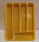 C-65 Max Klein Vtg Harvest Gold Silverware Utinsel Drawer Organizer Tray 1970s