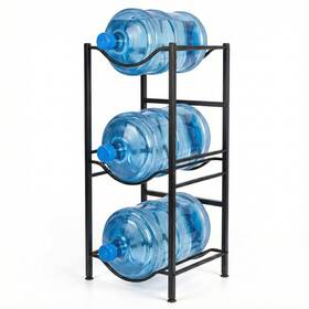 C Crystal Lemon 850056844116 5-gallon Water Jug Rack 3-tier Cast Iron Bottle Or