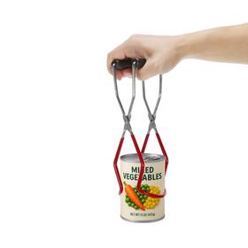 Cl-jar-02 C Crystal Lemon Canning Jar Lifter Tongs Stainless Steel With Grip Regular Red