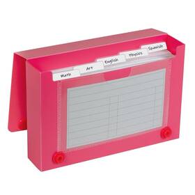 58335 C-line Polypropylene Index Card Case For 100 3 X 5 Inch In Assorted